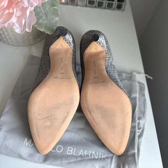 Manolo Blahnik HANGISI GLITTER - Picture 4 of 5